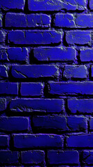 A textured blue brick wall background suitable for design or artistic purposes.