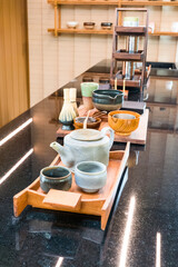 Japanese teapot for Green Matcha Tea ceremony.