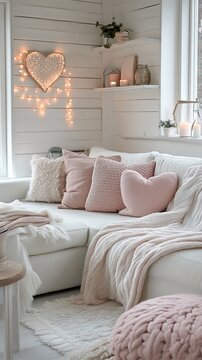 the cozy living room.