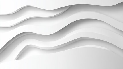 Obraz premium Abstract white wave layers background design