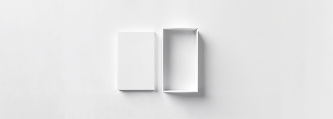 3D Printed box mockup on white background