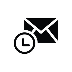 Email clock icon