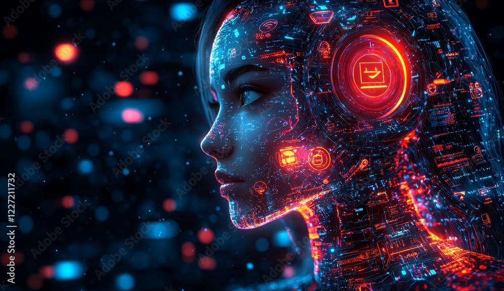 Poster generative aiinside a humanoid head is a generative bot designed to create ideas, edit, and find ans