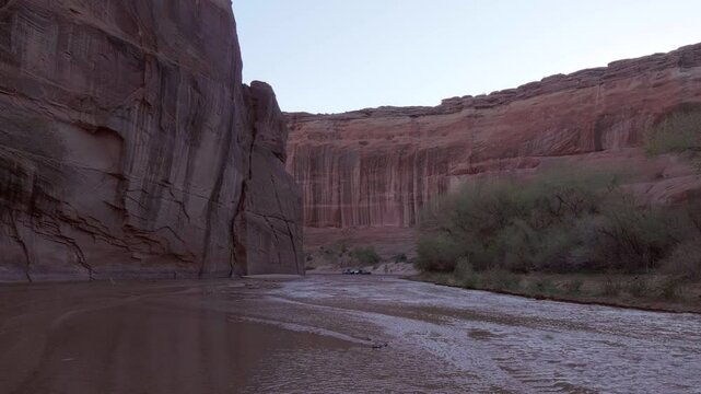 Canyon De Chelly Arizona During a Wash