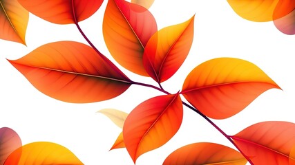 Obraz premium Abstract Leaf Shapes - Calming Healthcare Design
