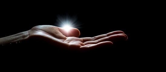 Glowing Orb Held in Dark Hand, Spiritual Hope