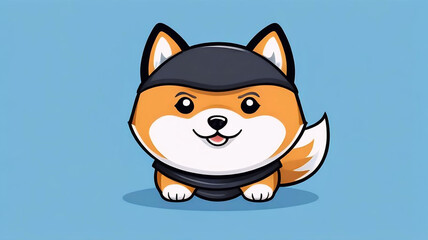 Shiba Inu Ninja, cute dog, funny animal