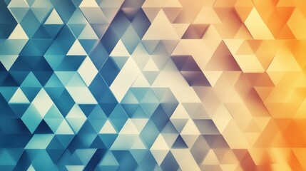 Fototapeta premium Abstract Geometric Background with Blue and Orange Tones