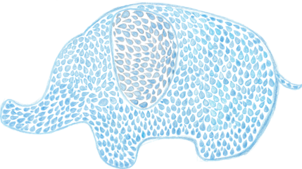 ゾウの水玉0