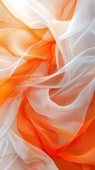 Obraz premium orange and white fabric.