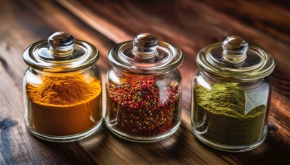 Culinary art begins with beautifully arranged spices.  