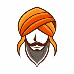 Vector illustration of turban