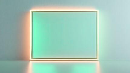 St. Patrick's day celebration digital art with green frame display and festive lucky decor