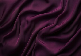 Elegant Deep Purple Satin Fabric with Textured Waves for Design and Background Use