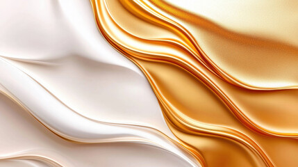 Fototapeta premium Textured Gold and white Abstract Background, Perfect for Stylish Designs