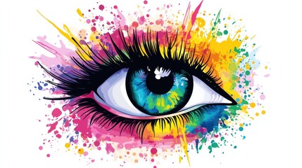 Colorful Eye Illustration