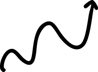 Arrow hand drawn marker brush vector shapes