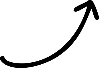 Arrow hand drawn marker brush vector shapes