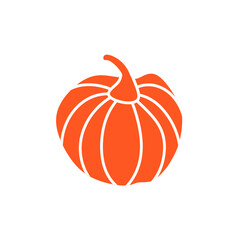 vector orange pumpkin for Halloween