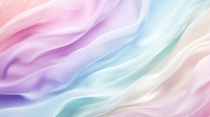 Fototapeta premium retro horizontal background with flowing waves in soft pastel colors, perfect for trendy vintage aesthetics.