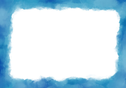 watercolor png frame with copy space watercolour painting background design element