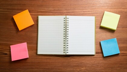 A harmonious blend of desk and notebook.  