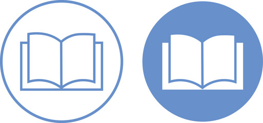 Book icons set. open book icon pictogram set illustration. e-book icon
