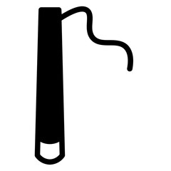 Rhythmic Ribbon Rope Glyph Icon