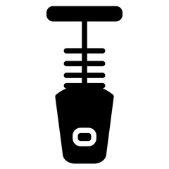 Rope Scary Suicide Glyph Icon