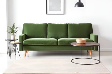 Modern interior background, living room, Scandinavian style