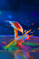 Abstrakte tropfenverformungen