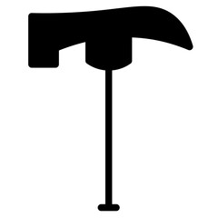 Pick Axe Winter Glyph Icon