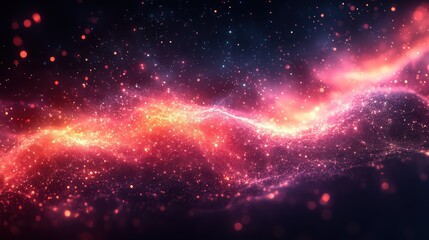 Cosmic Nebula: A vibrant swirl of stardust and celestial energy, painted across the night sky. A breathtaking spectacle of color and light.