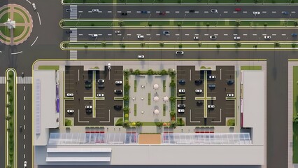 Top View of Shopping Centre 