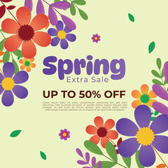 A background for Spring Extra Sale