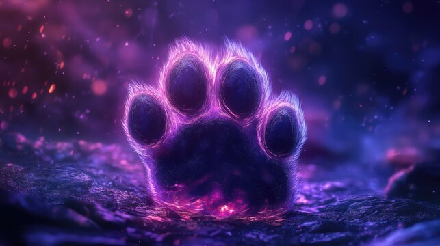 squish paw beautiful colorful toy. Selective focus.