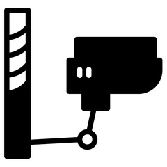 Security Cctv Camera Glyph Icon