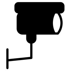 Security Cctv Camera Glyph Icon