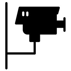 Video Camera Cctv Glyph Icon