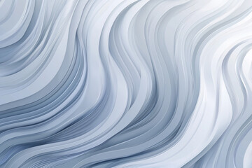 Fototapeta premium Abstract flowing waves in shades of blue and white, creating a serene and calming background effect