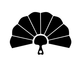 vector illustration of hand fan with trendy design. fan icon