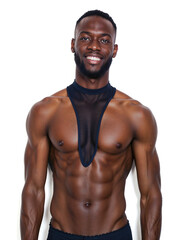 Fototapeta premium Portrait of a young handsome guy. Generative AI