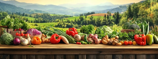 Fruit and vegetable stall at the market. Selective focus.
