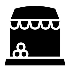 Stall Shop Store Glyph Icon
