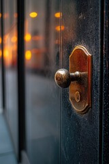 Obraz premium Building Door Handle Close Up