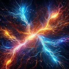 creative electricity background graphic resource futuristic concept