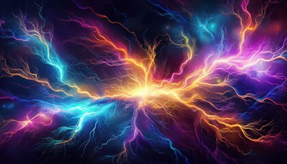creative electricity background graphic resource futuristic concept