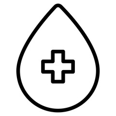 Fototapeta premium blood health icon in vector illustration