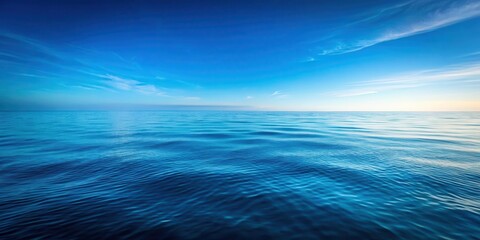 Obraz premium A calming oceanic scene with a soothing blue gradient smooth background, sea, ocean, sea,ocean, beach