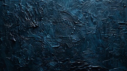 Obraz premium Abstract blue painted canvas texture. Dark navy blue acrylic brush strokes. Grunge art background.